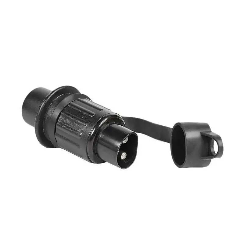 12V 3 Pin Round Trailer Socket Connectors Motorhome Power Cord Plug For Trailer Caravan Truck