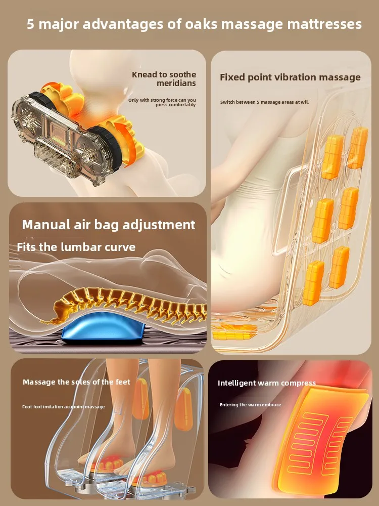 Massager cervical back waist multifunctional mattress full body automatic kneading instrument home chair massage pad