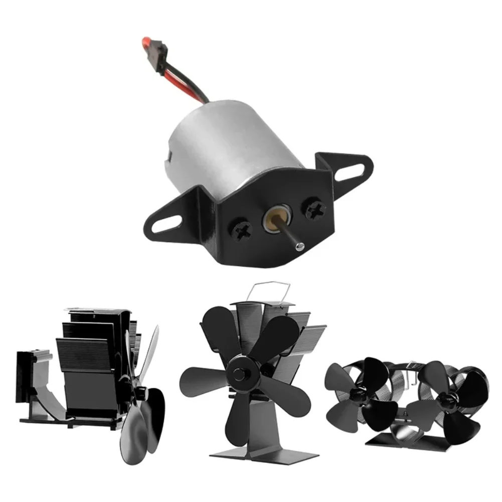 Fireplace Fan Motor Replacement 1500 RPM for Stove Fan Repair Aluminum 32x22mm Compatible with Multiple Models