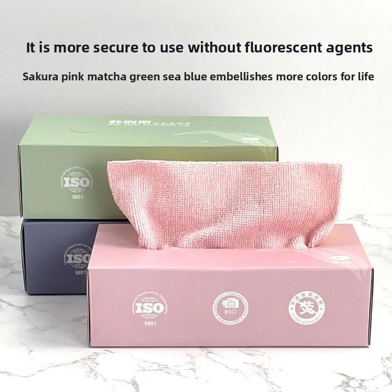 Microfiber Pull Out Disposable Kitchen Towels Super Absorbent Microfiber Cleaning Cloths for Dishwashing Multi Surface