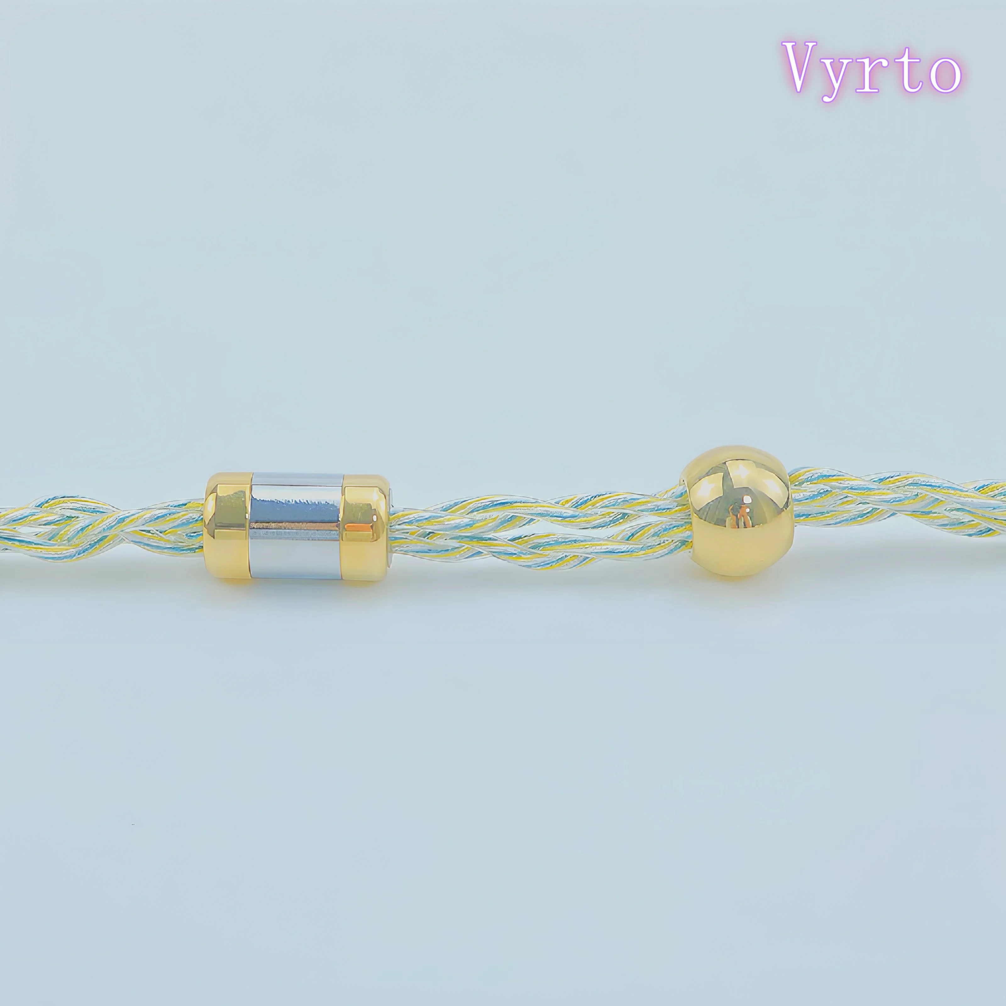 Vyrto-A15 Headphone Upgrade Cable With Gold, Silver And Copper 4-strand Core 0.78 Dual Pin Mmcx Balance 3.5 4.4 Hifi  Iem Cable