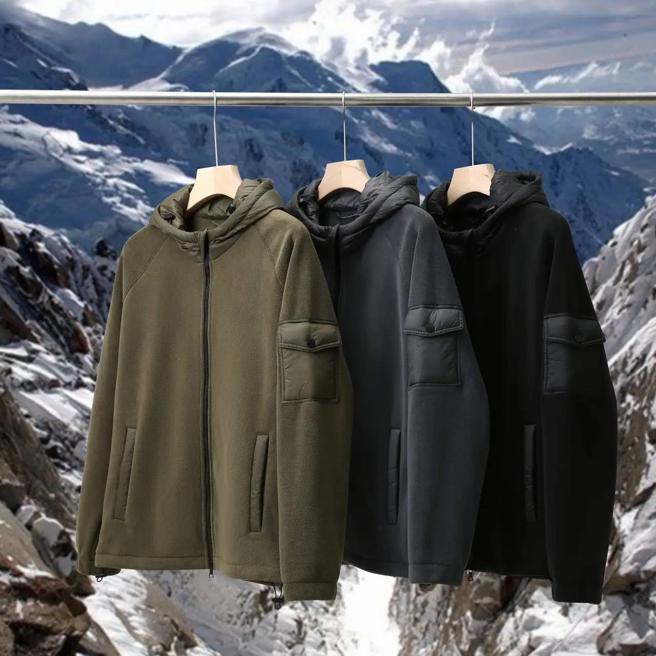 

Тяжелая куртка с капюшоном Fce, уличное тепло для пар, осень-зима, мужское и женское модное длинное пальто све