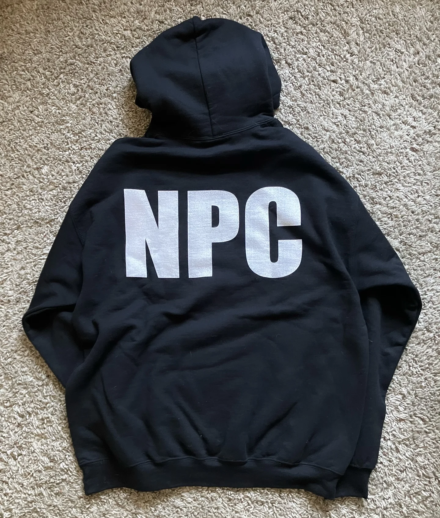 موضة جديدة Y2K رمادي بقلنسوة رياضية NPC طباعة سترة الرجال النساء خمر الكلاسيكية الهيب هوب الشارع الشهير الملابس سترة فضفاضة