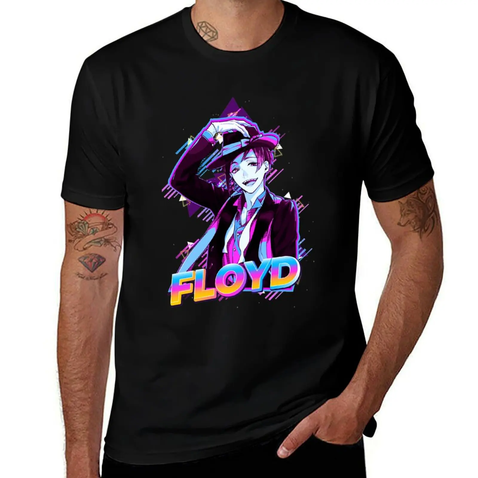 

Floyd Leech Retro Aesthetic T-Shirt man t shirts for men casual essential t shirt T-Shirt