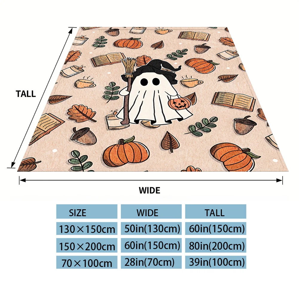 C-Cute -Ghost Winter And Summer Dual-Use Comfortable Flannel Blanket, Soft And Sticky Sofa Cover Blanket, Exquisite Gift