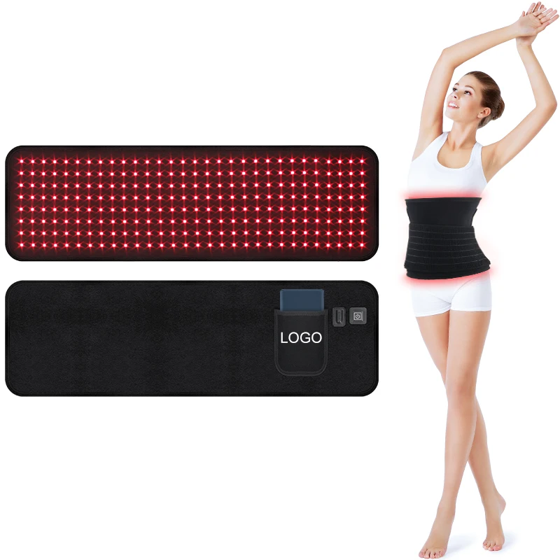 OEM ODM Wavelength Red Heat Light Therapy Belt Wrap Waist Speed Healing Infrared Light Therapy Arms Pad