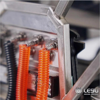 RC LESU 1/14 Truck Gas Pipe G-6256 And Pipe Stand Bracket G-6218 For Tamiya 1 14 RC Model Truck 770S FH16 TGX Parts Accessories