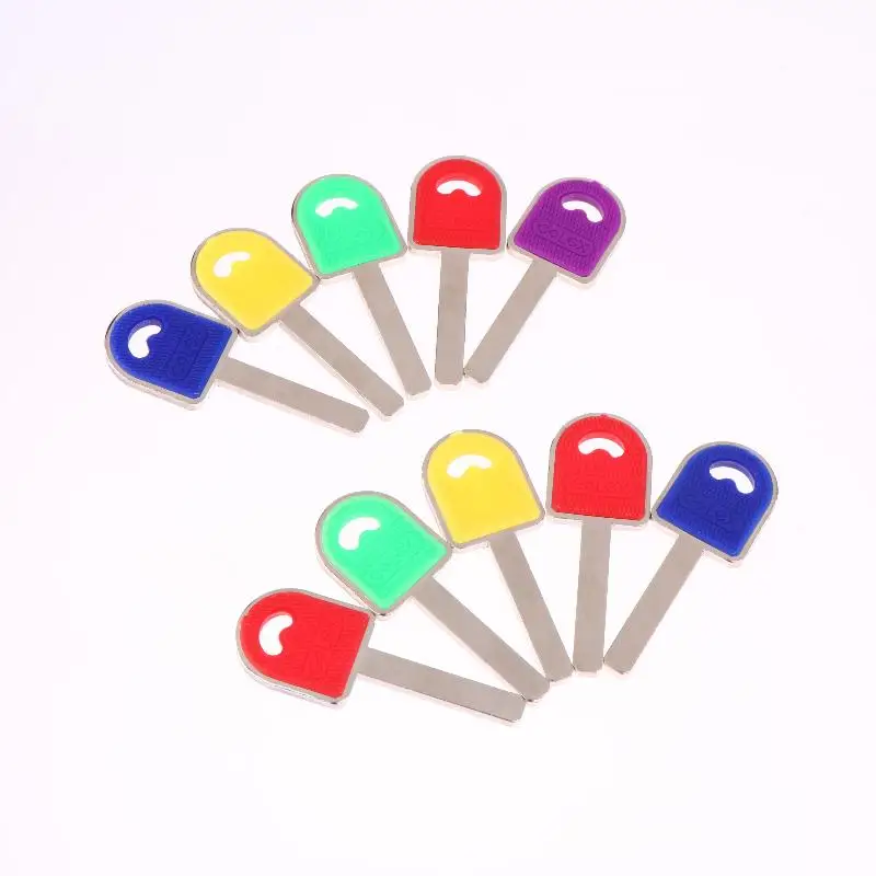 10Pcs/lot Colored Key Blank Sccessories For Shed/Chain/Gate/Garage Key Making Mold...