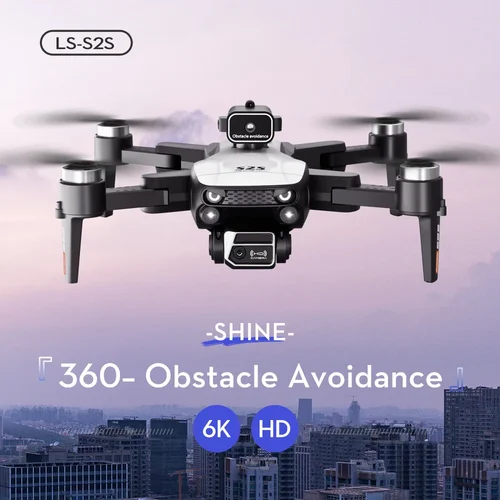 Imagen 2 del producto Nuevo Dron S2S 8K profesional HD Cámara Dual sin escobillas para evitar obstáculos fotografía aérea plegable Quadcopter juguetes regalos
