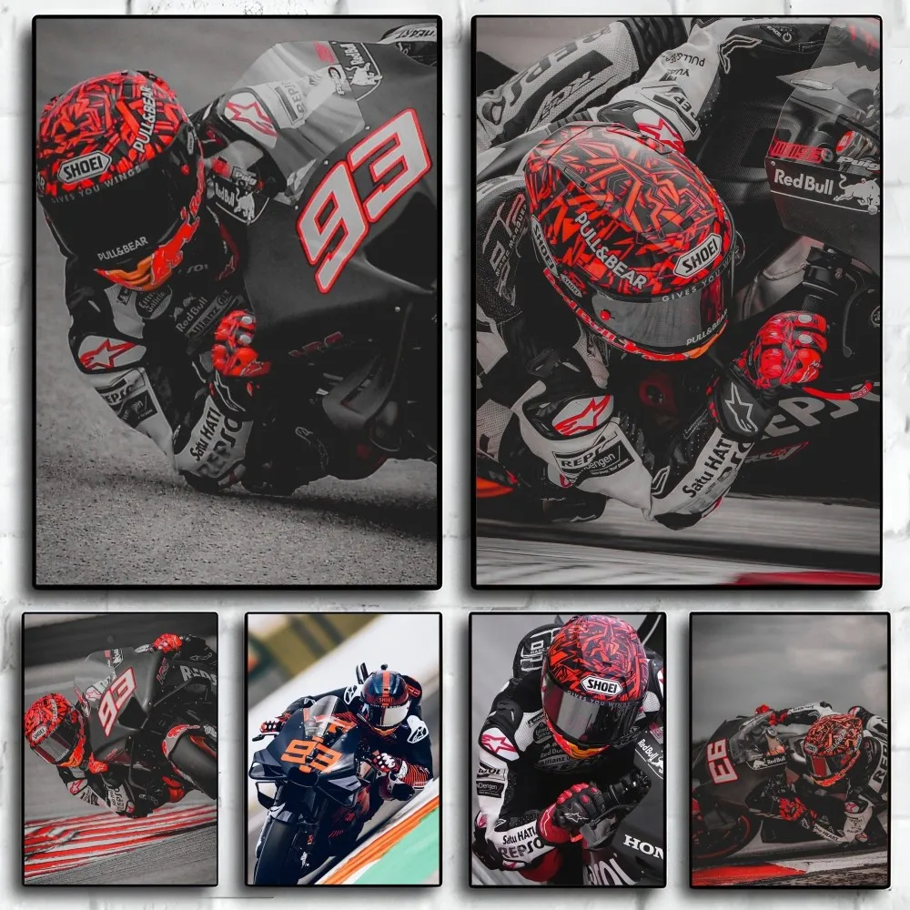 M-Marc Marquez Poster Paper Print Home Living Room Bedroom Entrance Bar Restaurant Cafe Art Painting Decoration