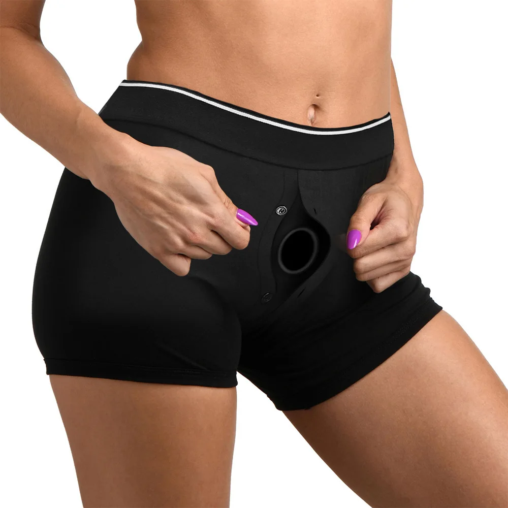Strap on Harness Shorts for Couple for Women Men Strap on Dildo for her Unisex Lesbian strapon Strapless Boxer Briefs