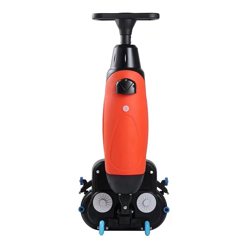 T1 Twin-Brush Scrubber,Push-Type 3-in-1 Wash Drag Vacuum,Auto Self-Cleaning Dry Wet Machine,For Restaurant Hotel Supermarket