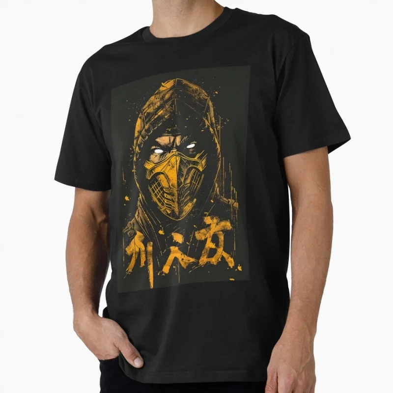 Retro Arcade Game Mortal Kombat Gift T shirt 0708 Unisex Gamer Tee Fire Warrior Scorpion Graphic clothes All size tops S-6XL