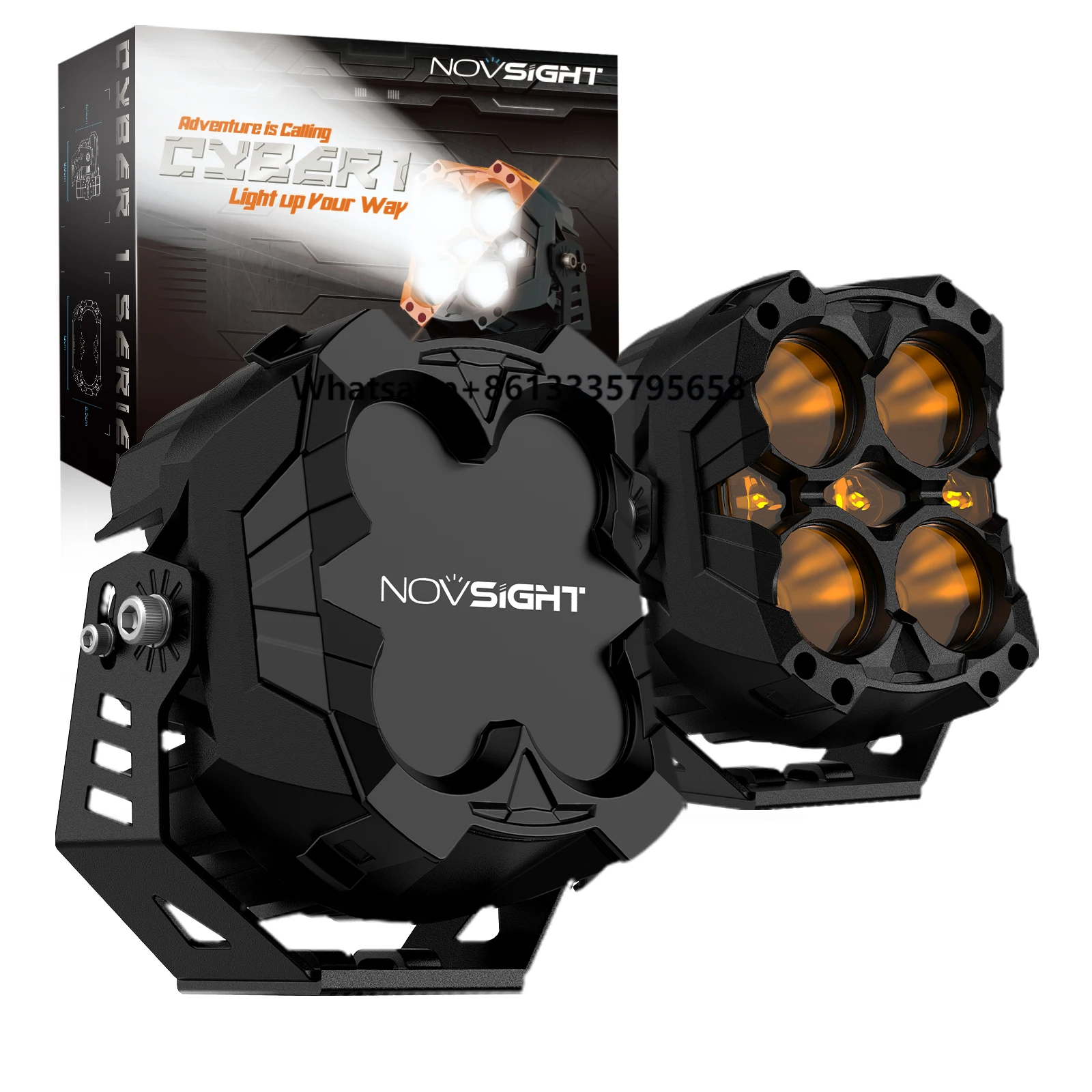 

Novsight 60W High Power LED Fog Light for Offroad 4X4 Cars 6'' Inch Truck Spot Driving Light for Ford New Condition Flashing