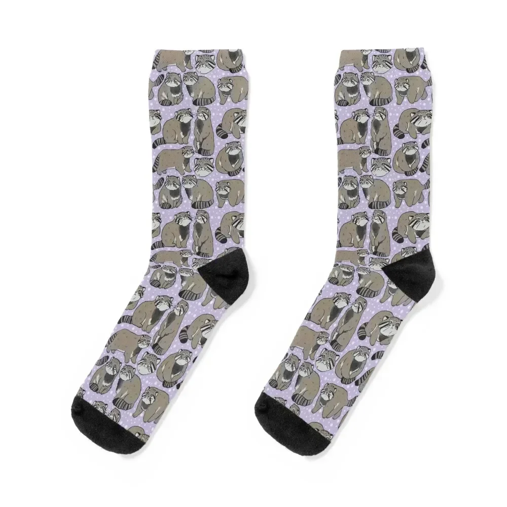 

pallas cat pattern Socks Hiking boots designer brand basketball tennis Men's Socks Luxury Women's
