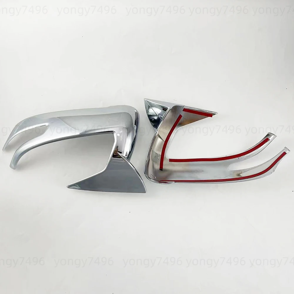 Pegatinas cromadas para coche, accesorios, cubiertas de espejo de puerta lateral, estilo de pasta embellecedora para Toyota Land Cruiser LC300 300 2021 - 2025