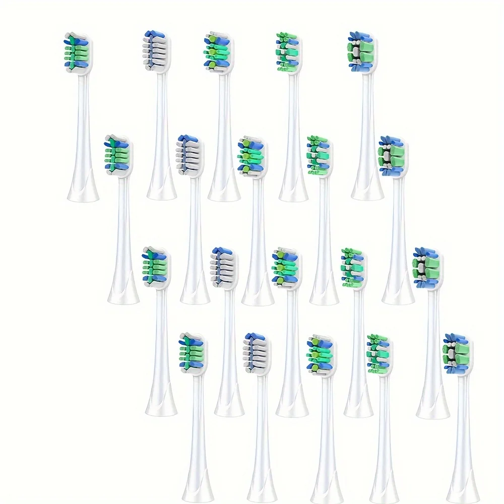 20 Stuks Tandenborstelkoppen Voor Philips Sonicare Vervangende Opzetborstels Hx3/6/9 Serie