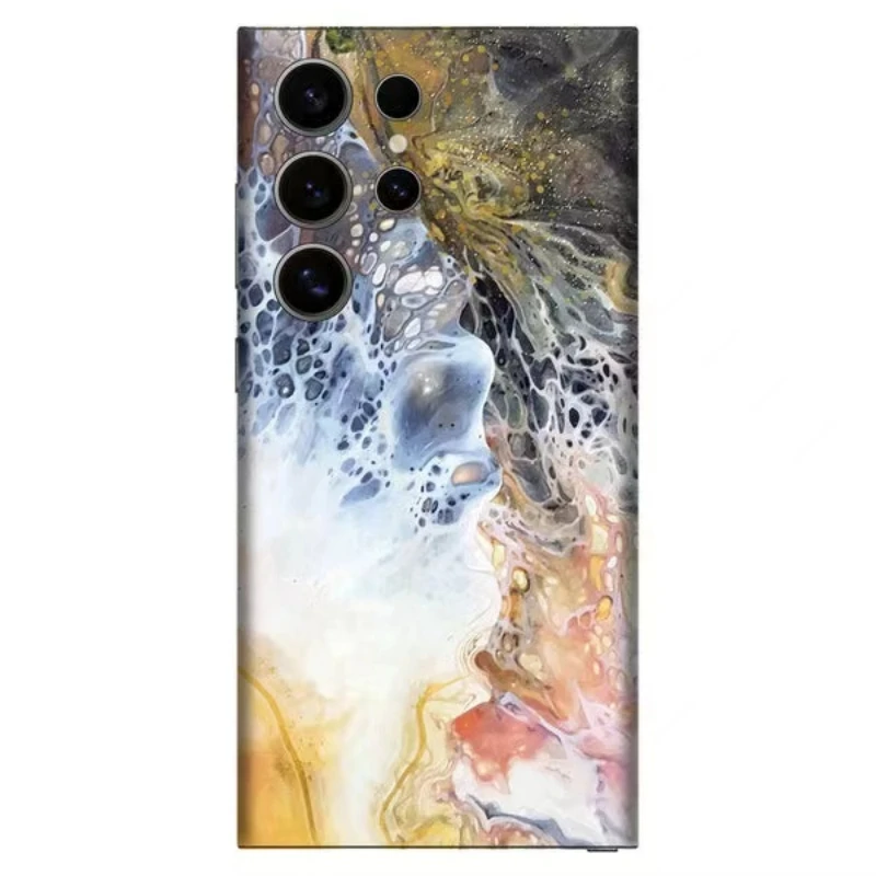 3M pele colorida para Samsung Galaxy, protetor de tela traseira, envoltório com adesivo de pele lateral, macio, S24, S23, S22, S21, Note20, 10