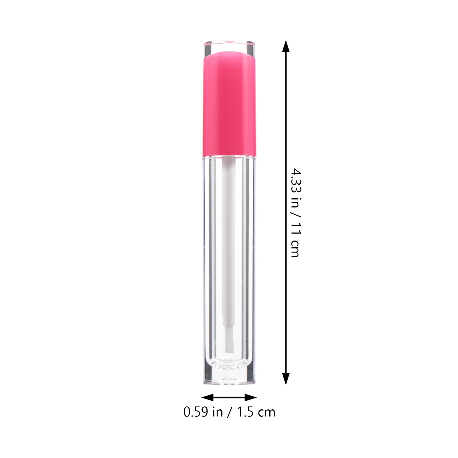 

12pcs Pink Empty Gloss Tubes Clear Plastic Containers Refillable Lip Color Container Bottles Lip Color Container Makeup