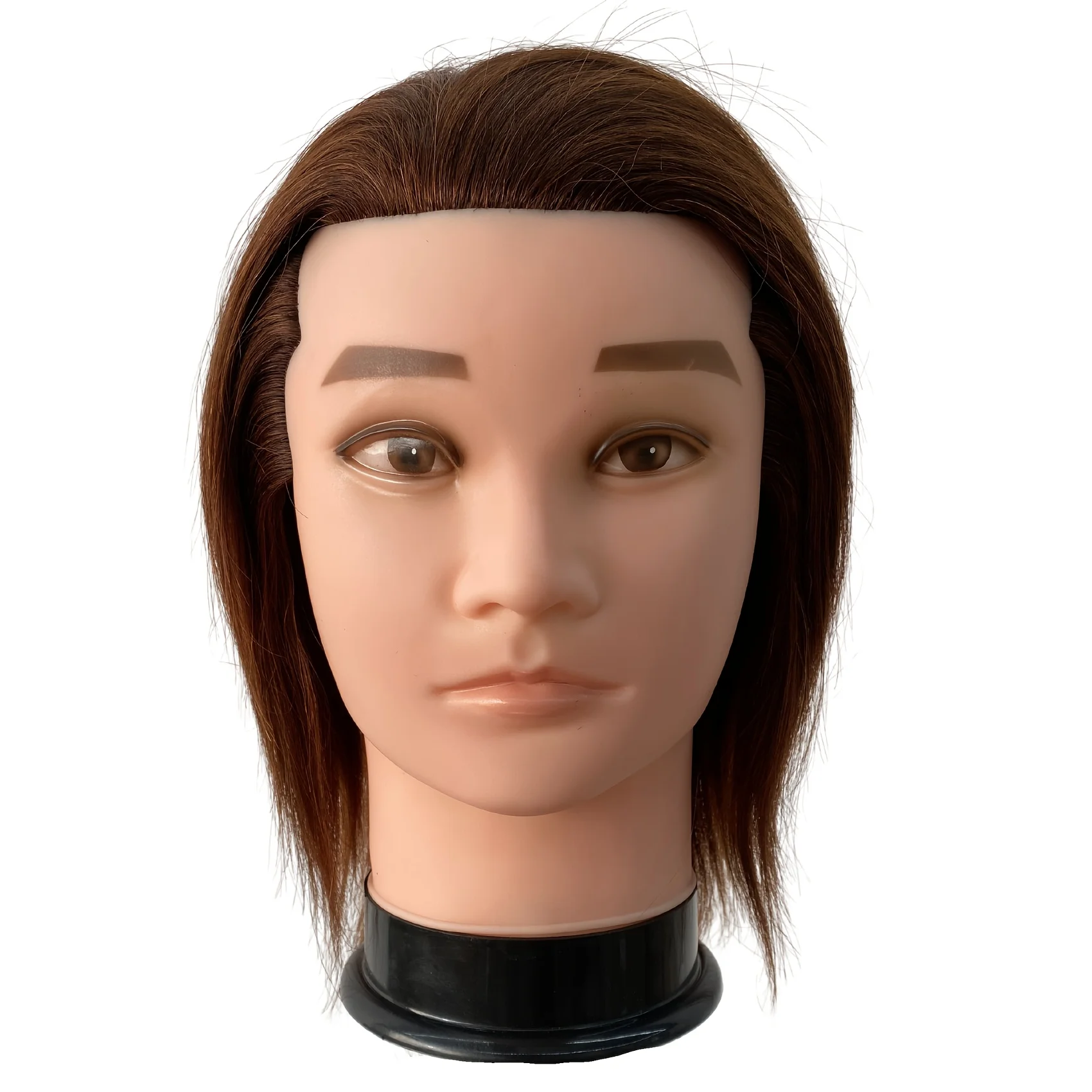 

Barber Mannequin Head with 100% Human Hair for Cutting Male Training Head for Hair Styling Mannequin Head with Stand