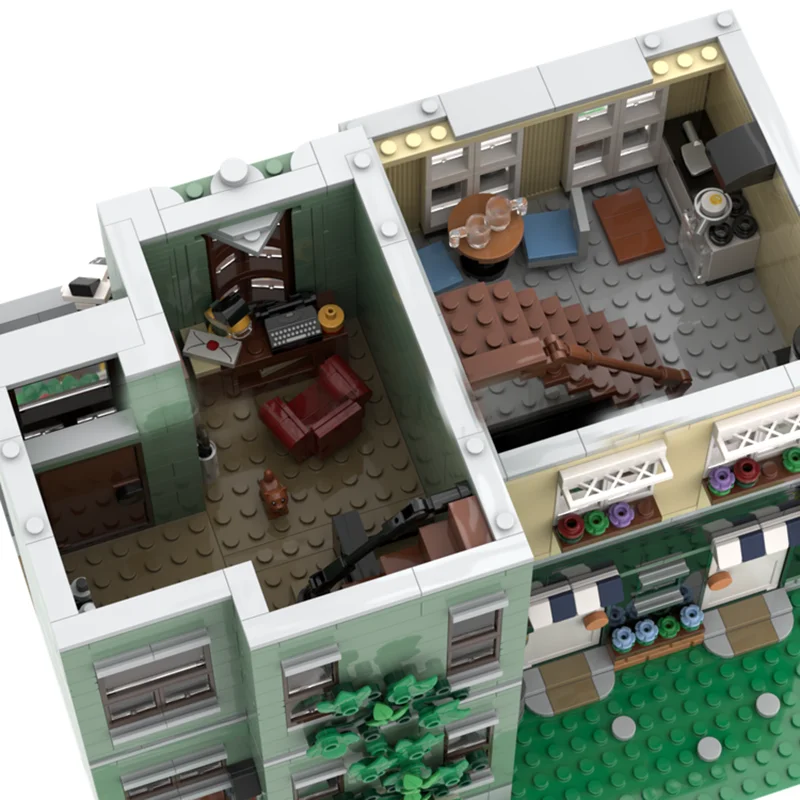 Costruzione modulare della città Moc Mattoni da costruzione Negozio di gioielli e giocattoli Tecnologia Blocchi modulari Regali Giocattolo di Natale Set fai da te Assemblaggio