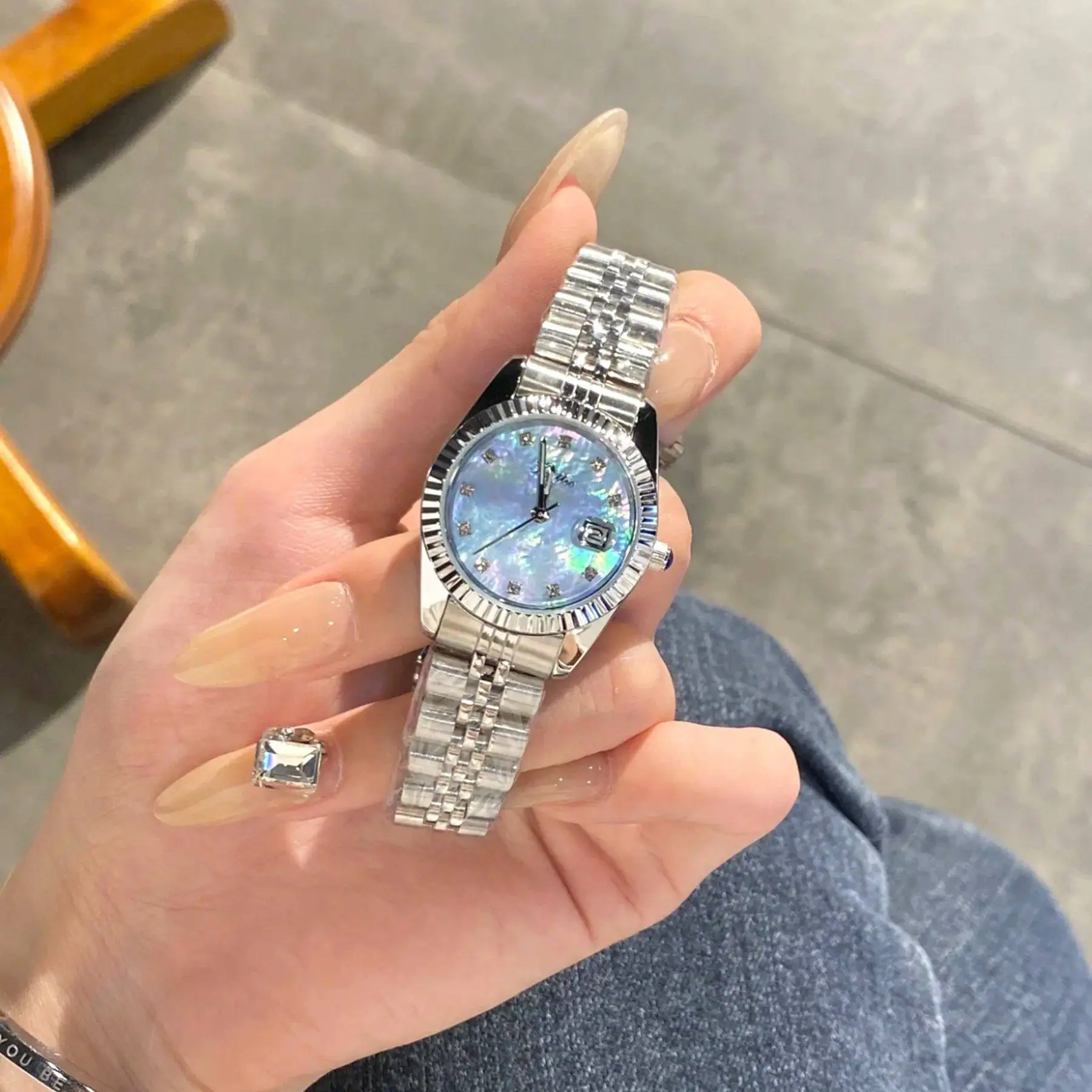 

2026 New Model Stainless Steel Women'S Quartz Watch With Date Display, Casual And Stylish Wristwatch For Women