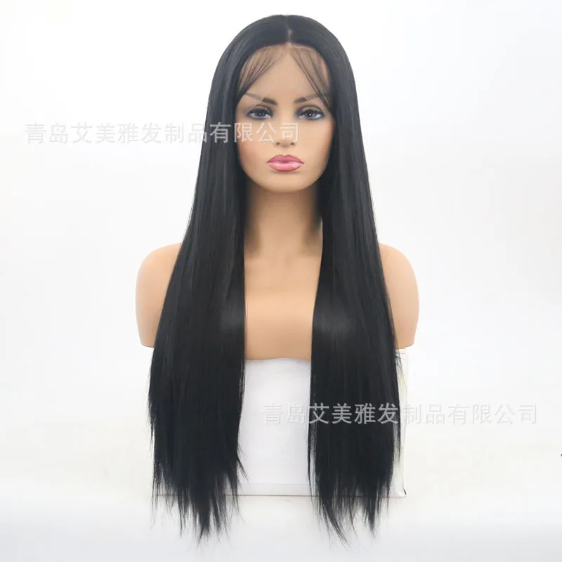 

Synthetic Wig Fashion Long Straight Hair Half Hand Hook Front Lace Chemical Fiber Headgear Special Process Quality Optimization