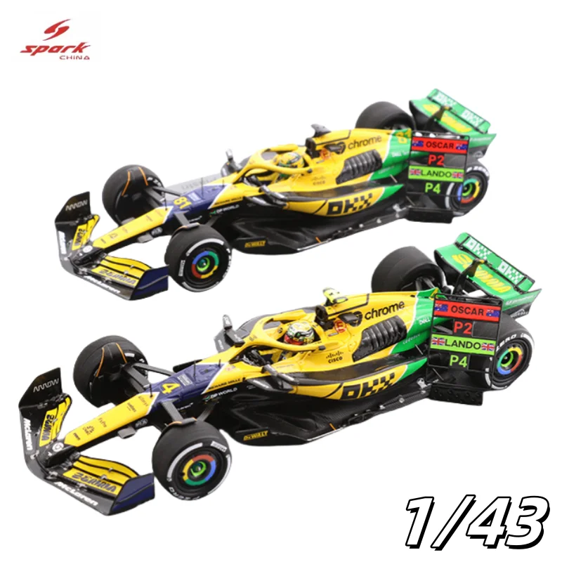 

Модель автомобиля McLaren MCL38 Norris Monaco Grand Prix 2024, литая под давлением модель автомобиля из смолы, игрушка для мальчиков, коллекционное украшение для взрослых.