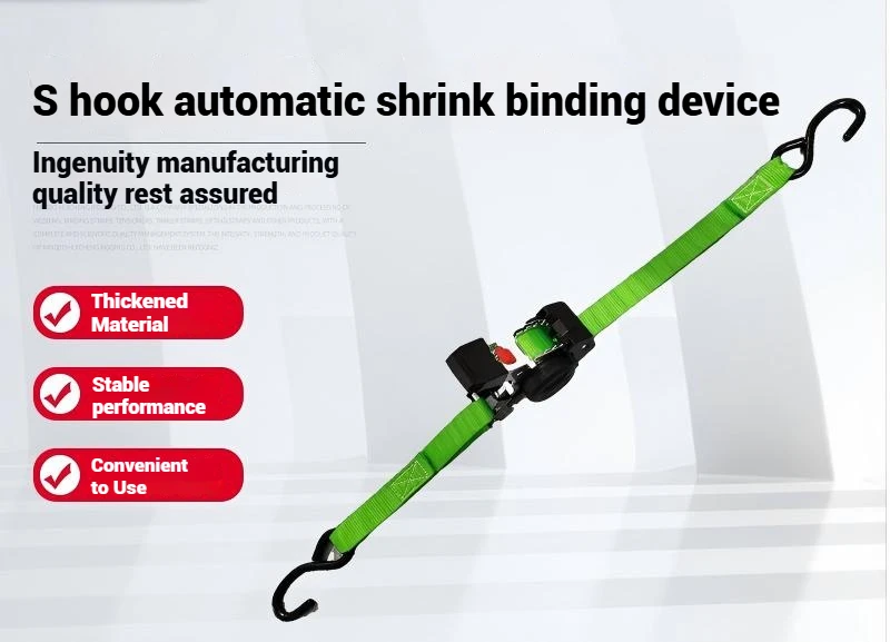 

3 Meters Tensile Strength 700kg Car Automatic Retractable Tensioner Strap Self Driving Luggage Motorcycle Strap Fixed Retracted