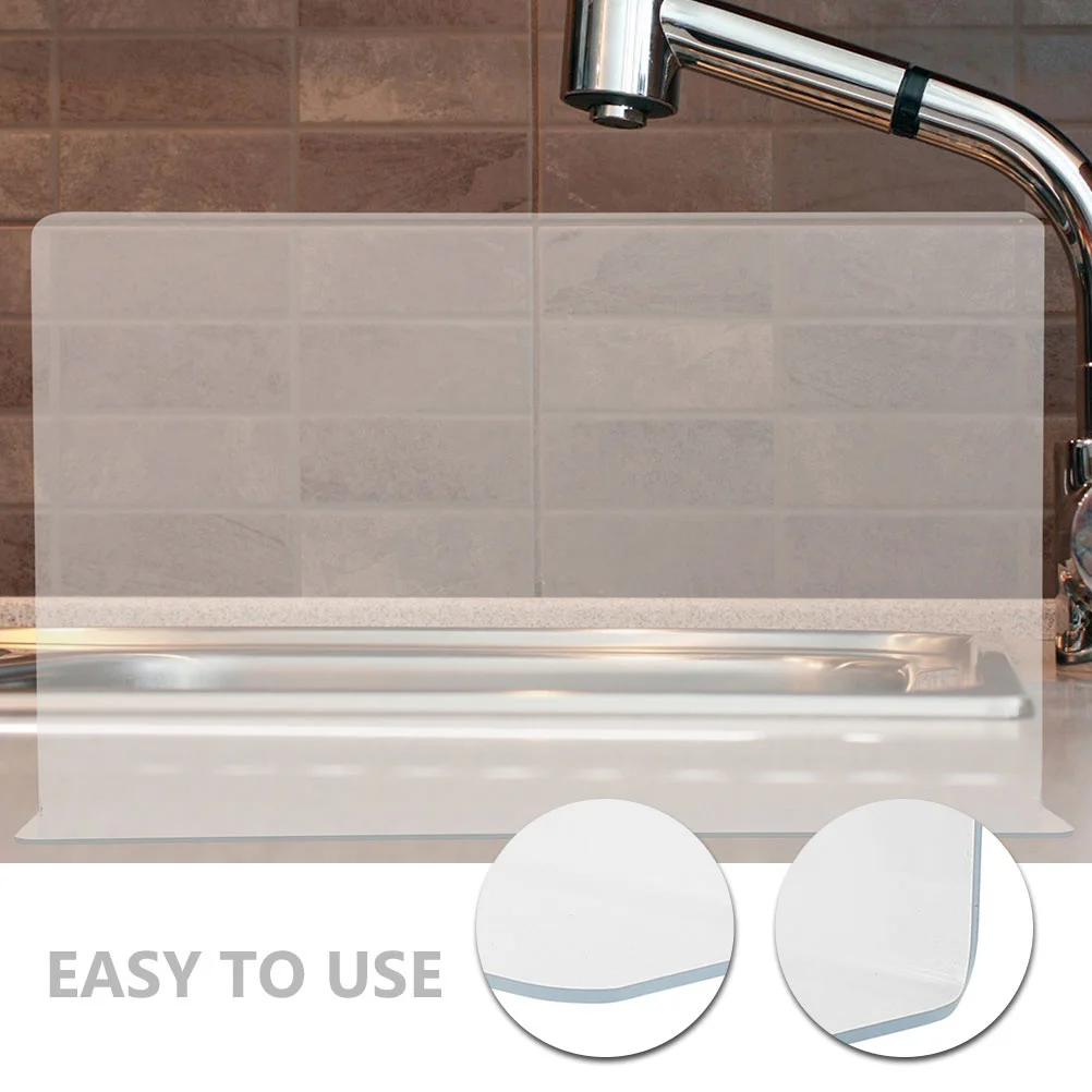 

3Pcs Bathroom Splash Guard PVC Corner Water Blocker Shower Bathtub Splashing Protector Shower Splash Guard