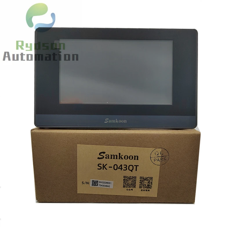 Imagem -05 - Samkoon 4.3 Polegada Dc24v Tela Sensível ao Toque Hmi Memória 128m Flash 128m Ddr3 Cpu Córtex a8 600mhz Com: Rs232 422 485 Sk043qe Sk-043qt