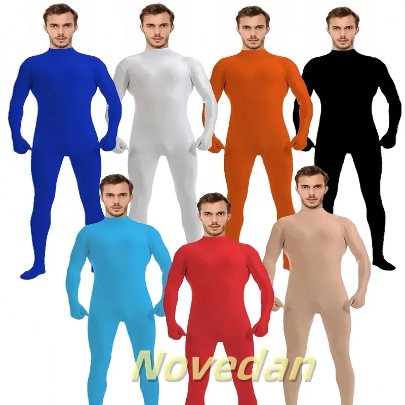 

Adult Spandex Full Body Skin Tight Jumpsuit Zentai Suit Bodysuit Halloween Costume Women Men Dance Unitard Party Dancewear