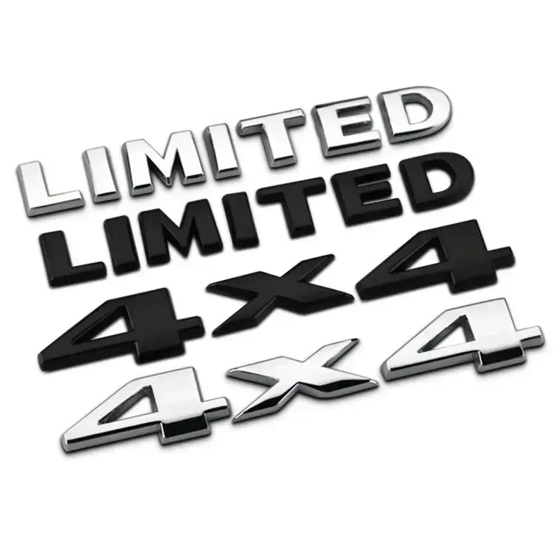 Car Rear Boot Trunk Badge for Jeep Grand Cherokee Compass Wrangler 3D Metal 4X4 Limited Tailgate Emblem Sticker