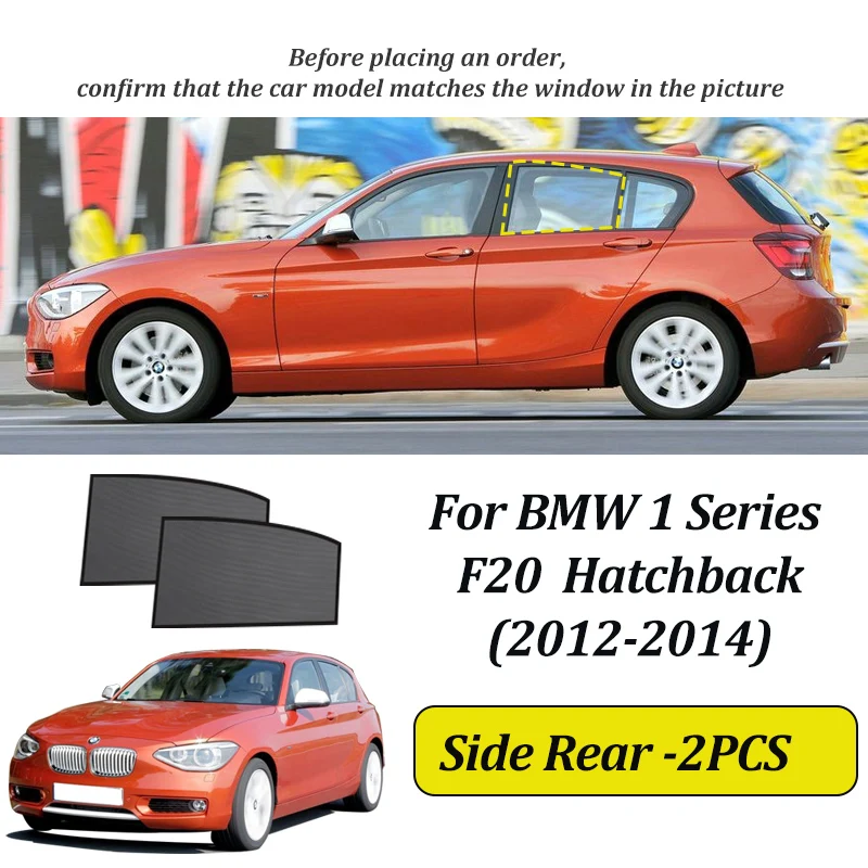 LINNUNU Voor BMW 1-serie E87 F20 2004-2014 Magnetische Auto Zonnescherm Voorruit Gordijn Zijruit Zonnescherm UV Bescherming onderdelen - afbeelding 1