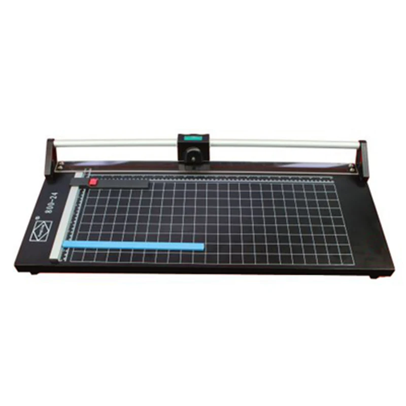 800-24 24 inch manual hob cutter, rolling paper cutter, iron plate push knife paper cutter, A2 roller type paper cutter