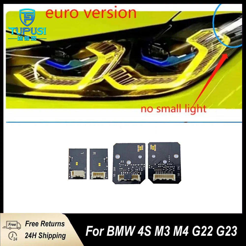

Yellow DRL Light Module for BMW 4 Series G22 G23 M3 M4 2021 to 2024 High Spec Headlamp EU US Version LED Retrofit Replacement Un