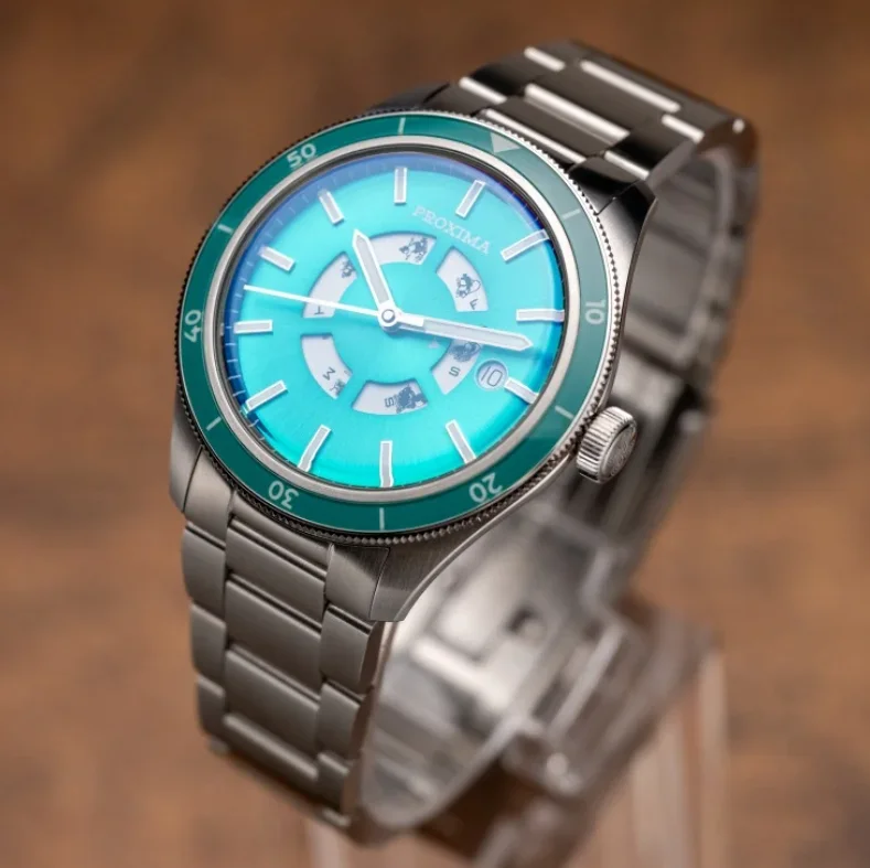 

PROXIMA мужские автоматические часы 39 мм дайвер 20ATM водонепроницаемые механические наручные часы C3 светящийся сапфировый керамический безель SW200 дата недели