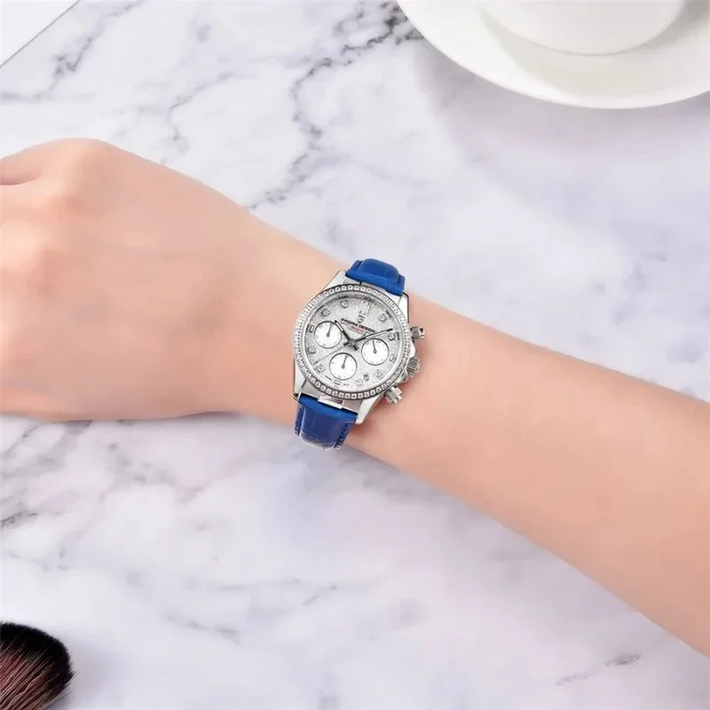 PD-1730 Women 36MM Classic Quartz Watch Japan TMI Movement Sapphire 100M Waterproof Ladies Dress Watch Reloj Mujer view 5