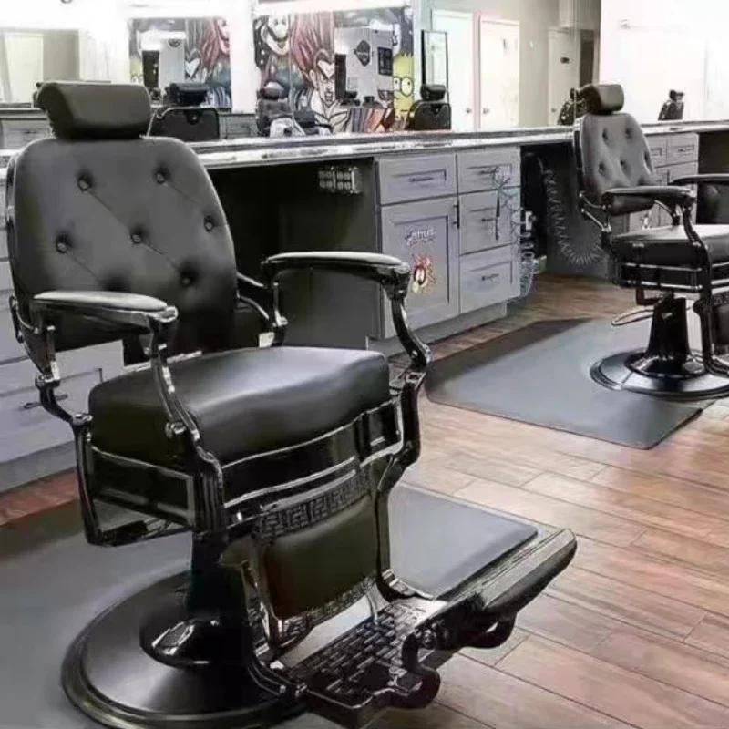 

High-end oil-headed chair, men's barber chair, special beauty salon chair, can be put down, shaving chair