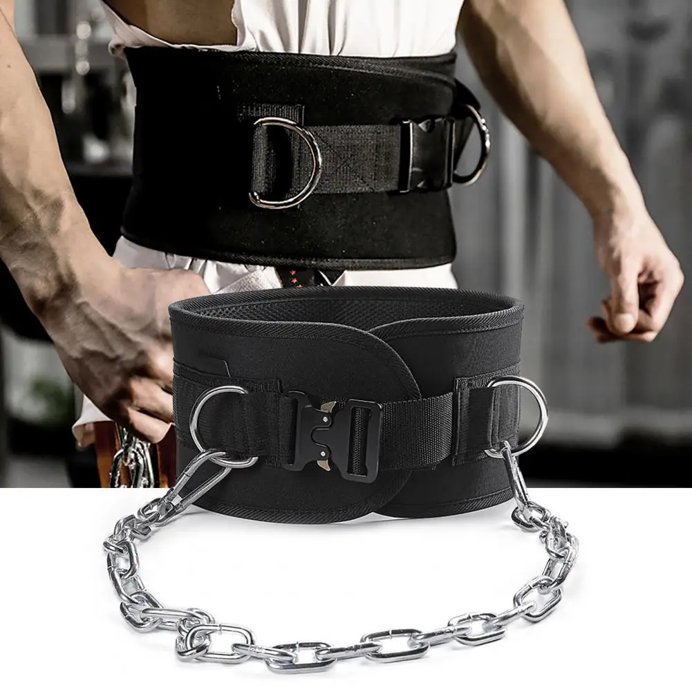 Sports Belt Adjustable Comfortable Lumbar Band Elastic Workout Bodybuilding Pull Up Belt Thicker For Exercise