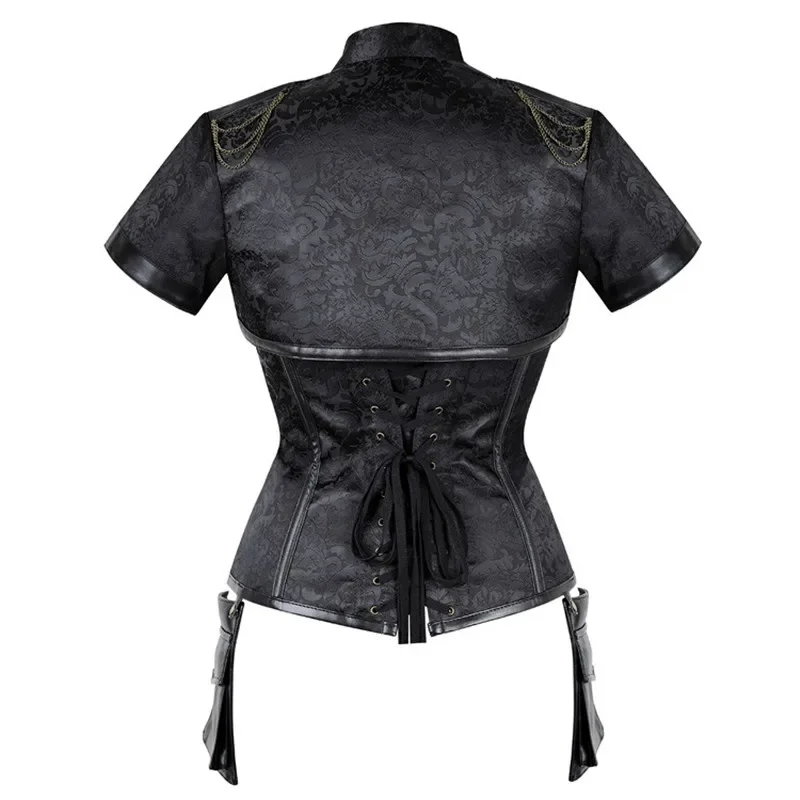 Steampunk Clothing Women Top Plus Size Vintage Gothic Corset Outerwear Bustier Corselet Overbust Tops Pirate Costume