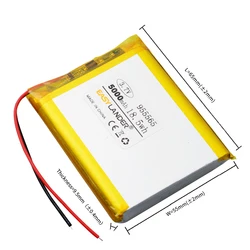 955465 955565   Akumulator litowo-jonowy 3,7 V 5000 mAh