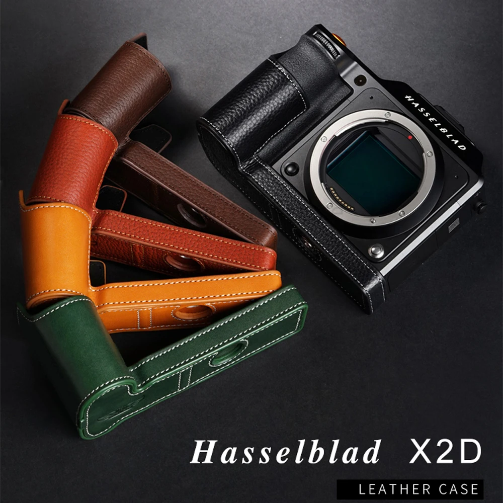 handwork Photo Camera Genuine leather cowhide Bag Body BOX Case For hasselblad X2D X100C camera body Protective sleeve box base