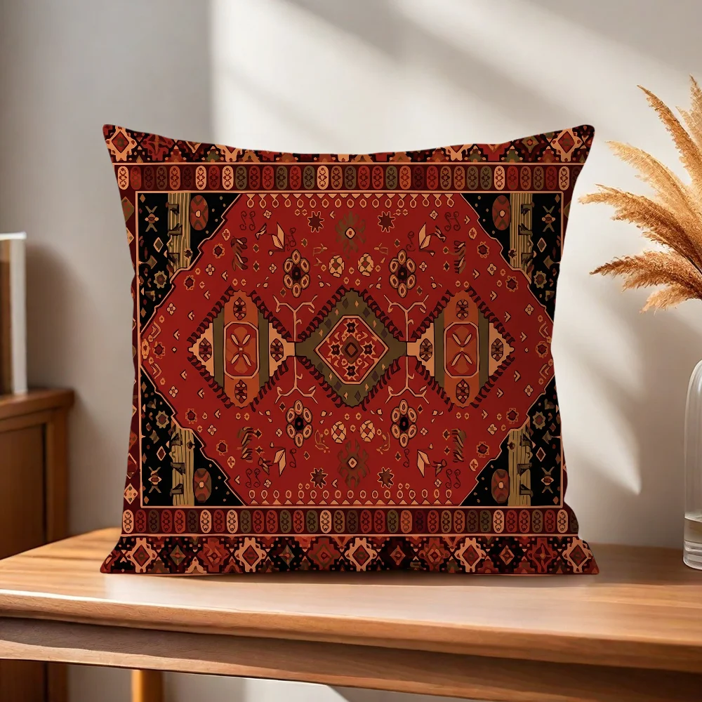 Retro-Ethno-Stil Kissenbezug für Zuhause, Sofa, Wohnzimmer, Büro, Café, Auto – Detail 5