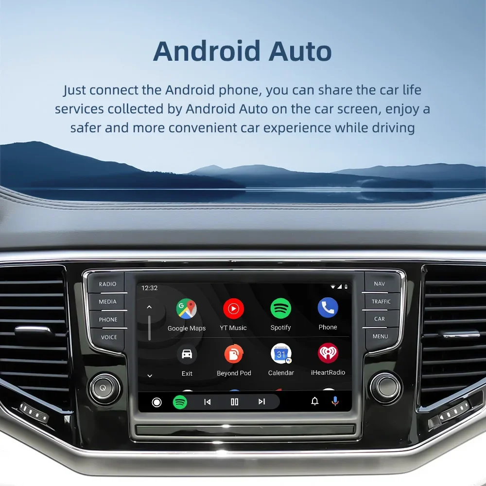 CARABC Wireless Carplay Android Auto Airplay Autolink For VW Volkswagen Skoda Octavia A5 Golf 7 Polo Passat B8 MIB1/MIB2 - view 6