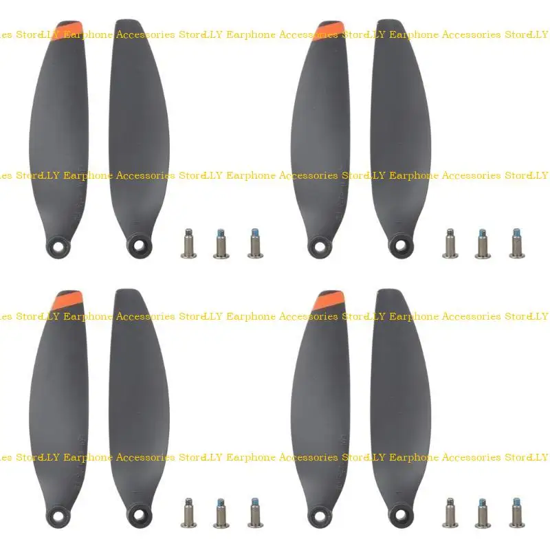 

462E 2 Pair Propellers Noise Reduction Propellers with Screws Repairment