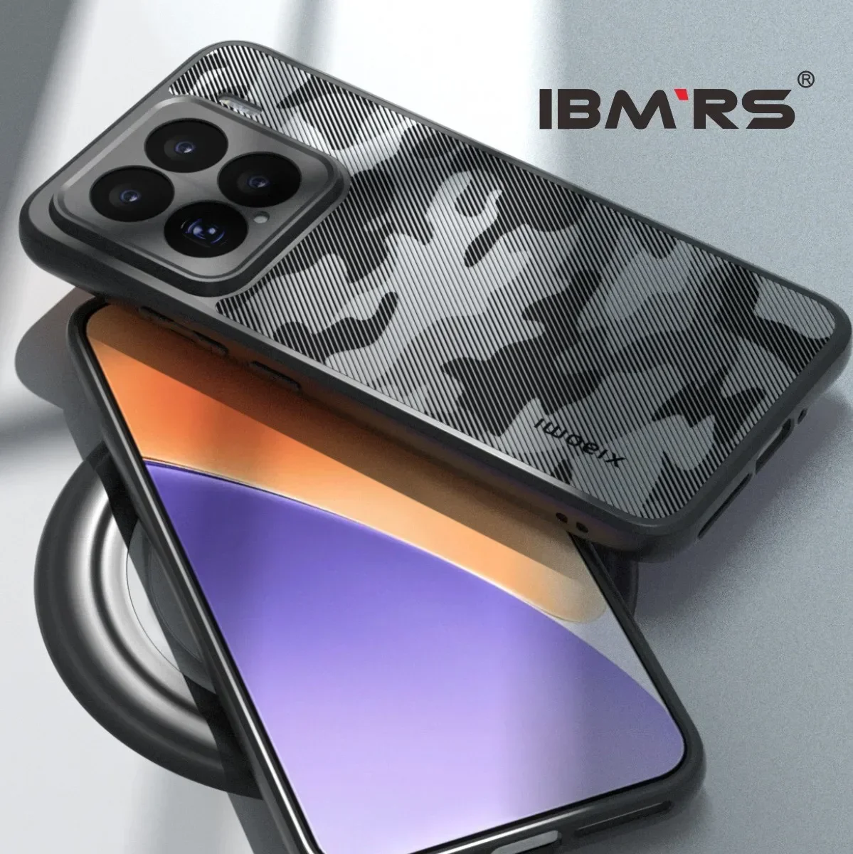 

Ibmrs for Xiaomi 15 Pro Case Camo Military-Grade [Shockproof][Anti-Fingerprint] Slim Hard PC Cover with Raised Edges