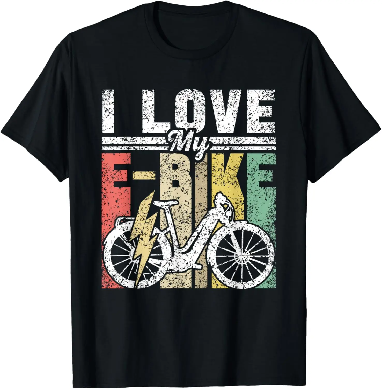 

Футболка I Love My E-Bike Rider Cycling с электрическим велосипедом и мотоциклом