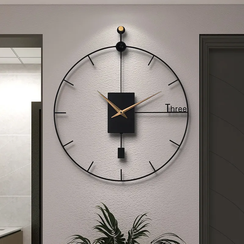 Aesthetics Large Wall Clock Unusualhands Classroom Living Room Wall Clock Minimalist Nordic Mecanismo Reloj Pared Furniture Home