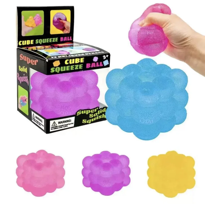 New Three-dimensional Candy Kneading Music Adult Stress Relief Squeeze Sensory Toys Decompression Simulation Cube Party Gift